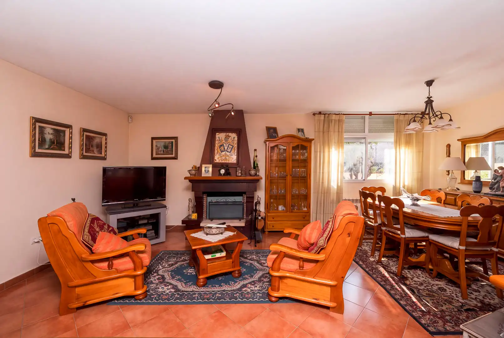 Sala de estar de Casa adosada en venta en Alpedrete con Calefacción, Jardín privado y Trastero