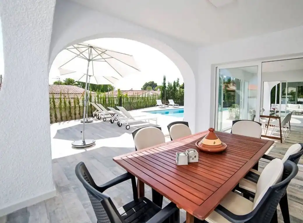 Terraza de Casa o chalet en venta en Calpe / Calp con Aire acondicionado, Calefacción y Jardín privado