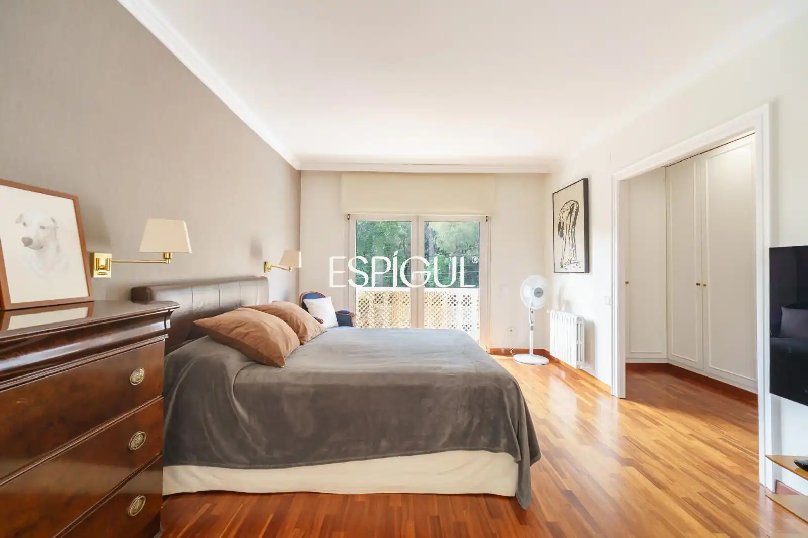 Bedroom of Houses for sale in Sant Cugat del Vallès  with Air Conditioner, Heating and Parquet flooring