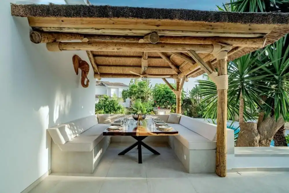 Terrassa de Casa o xalet de lloguer en Marbella amb Aire condicionat, Jardí privat i Terrassa
