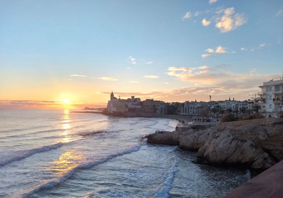 Exterior view of Flat for sale in Sitges  with Air Conditioner, Heating and Terrace