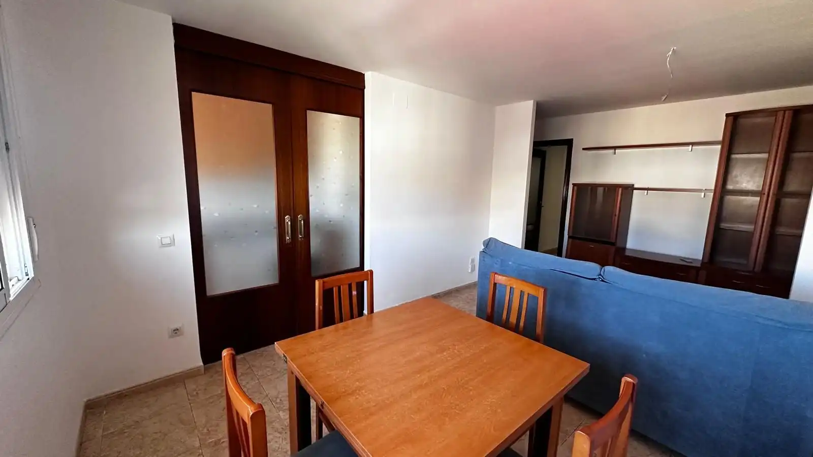 Dining room of Flat for rent in Roquetes  with Heating, Terrace and Furnished