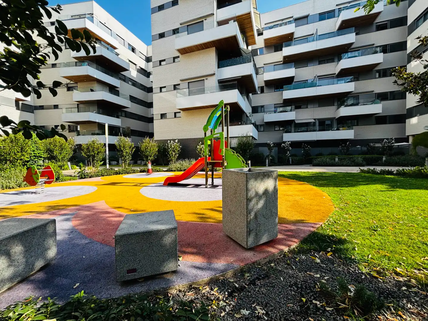 Vista exterior de Piso en venta en Getafe con Aire acondicionado, Calefacción y Jardín privado