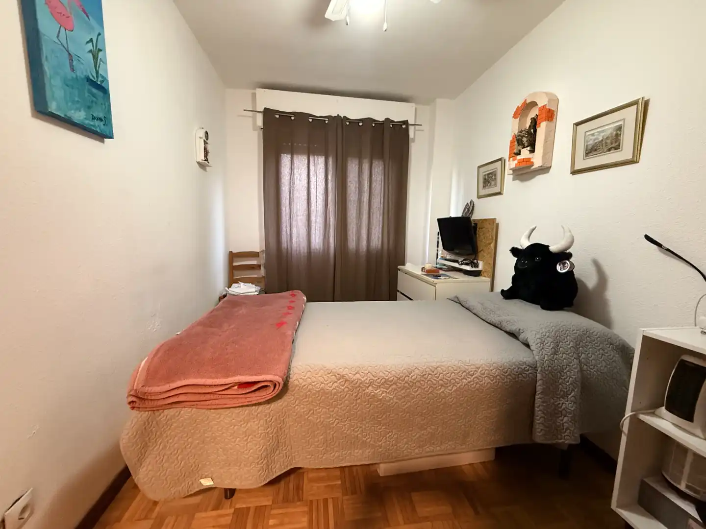 Bedroom of Flat for sale in Madrid  with Heating, Parquet flooring and Terrace