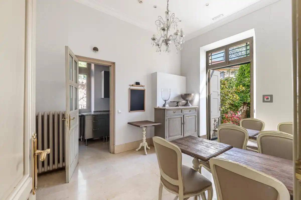 Dining room of Houses for sale in San Lorenzo de El Escorial  with Air Conditioner, Heating and Private garden