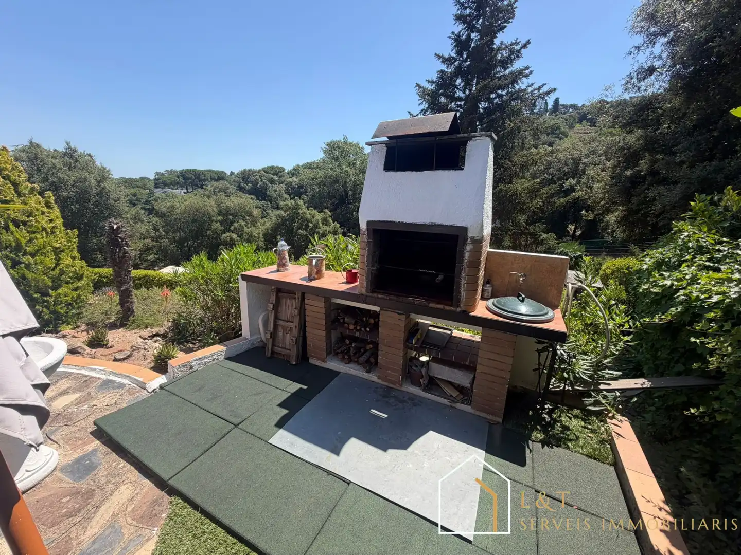 Jardín de Casa o chalet en venta en Vallgorguina con Calefacción, Jardín privado y Parquet