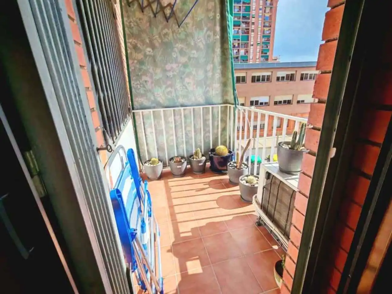 Terrasse von Wohnung zum Verkauf in Badalona mit Klimaanlage, Heizung und Parkett