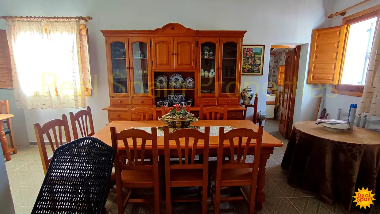 Comedor de Finca rústica en venta en Vélez-Rubio con Terraza y Piscina