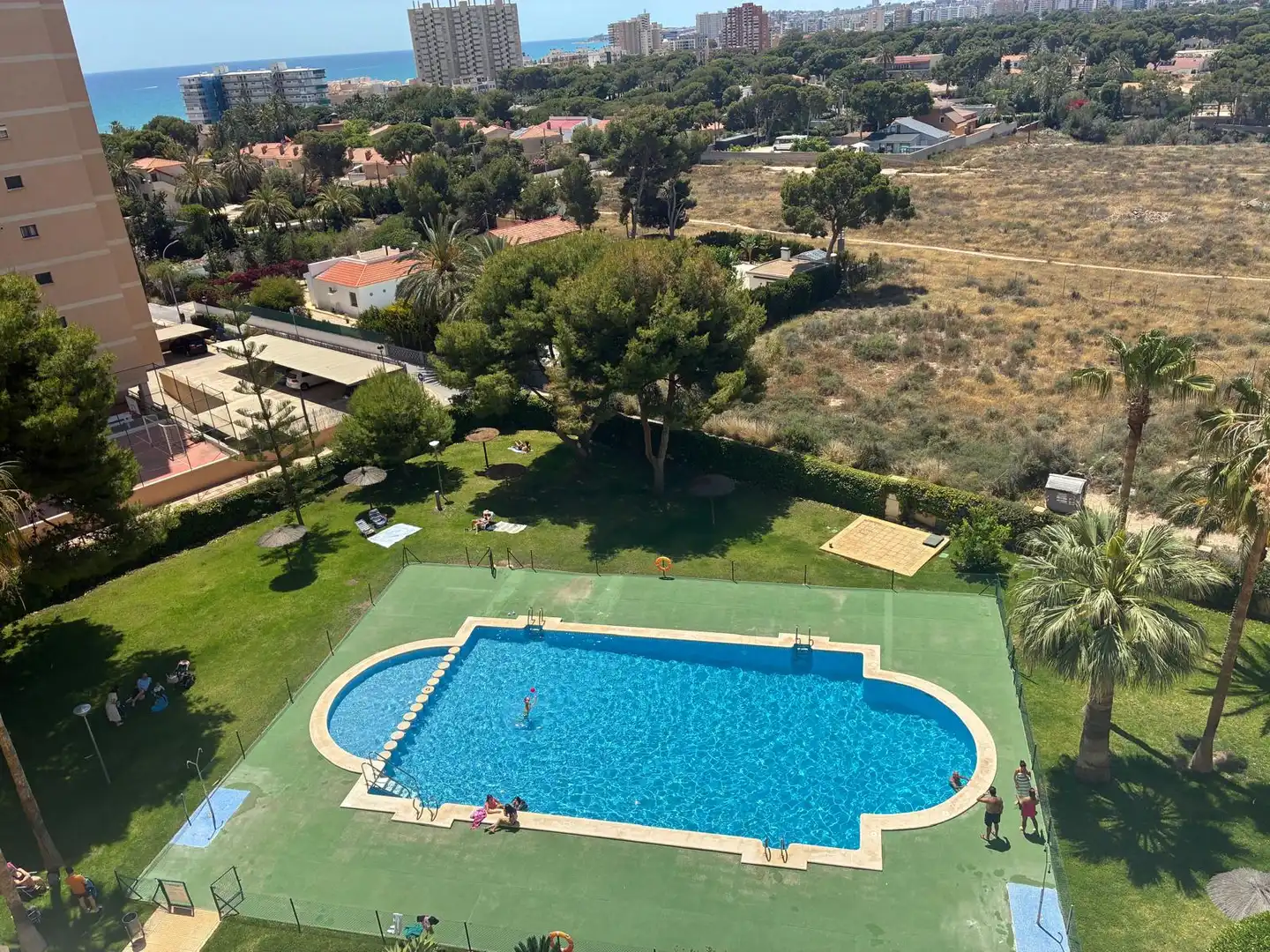 Schwimmbecken von Wohnung zur Miete in El Campello mit Klimaanlage, Heizung und Terrasse