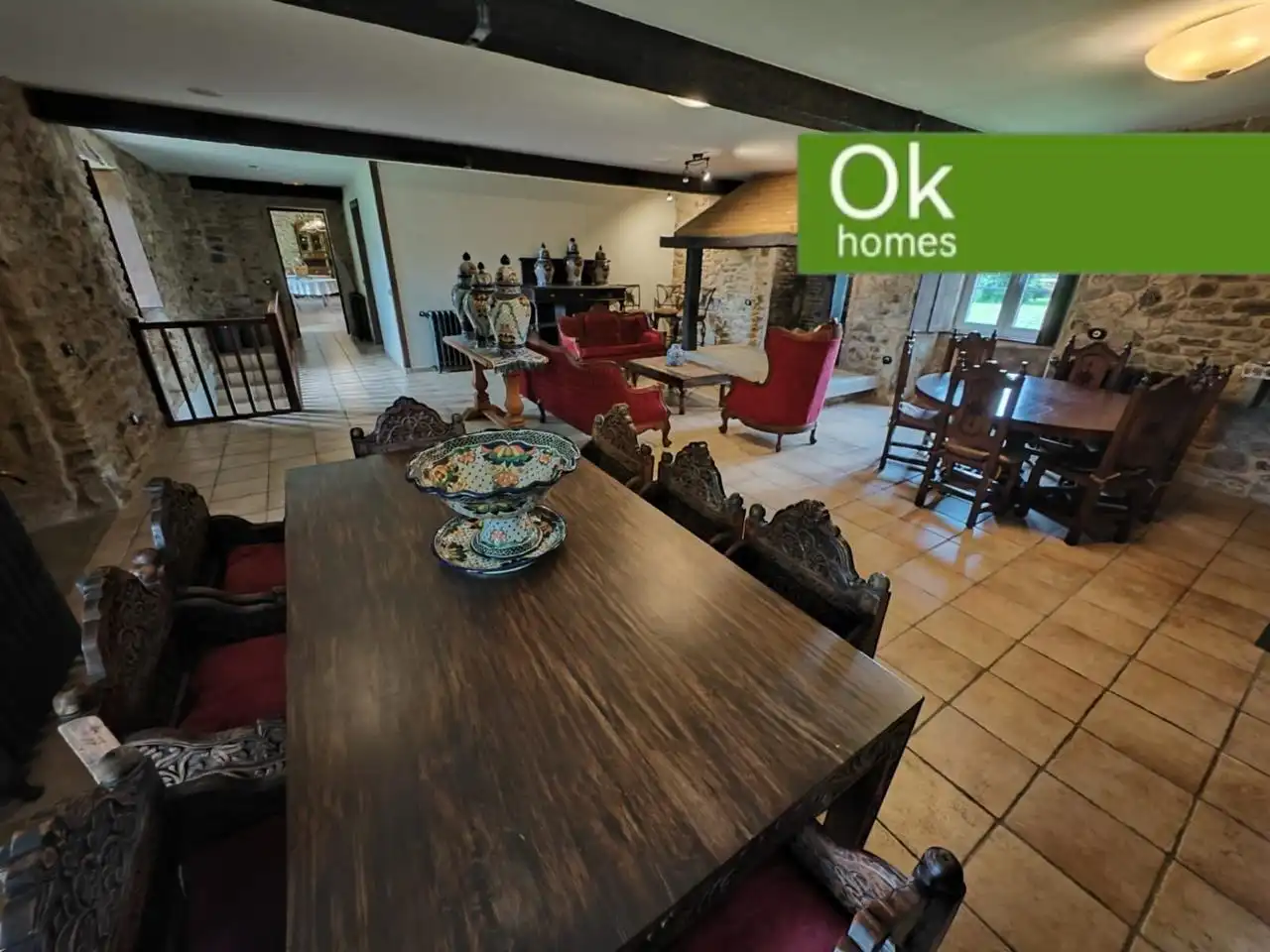Esszimmer von Country house zum Verkauf in Sobrado (A Coruña) mit Heizung, Privatgarten und Parkett