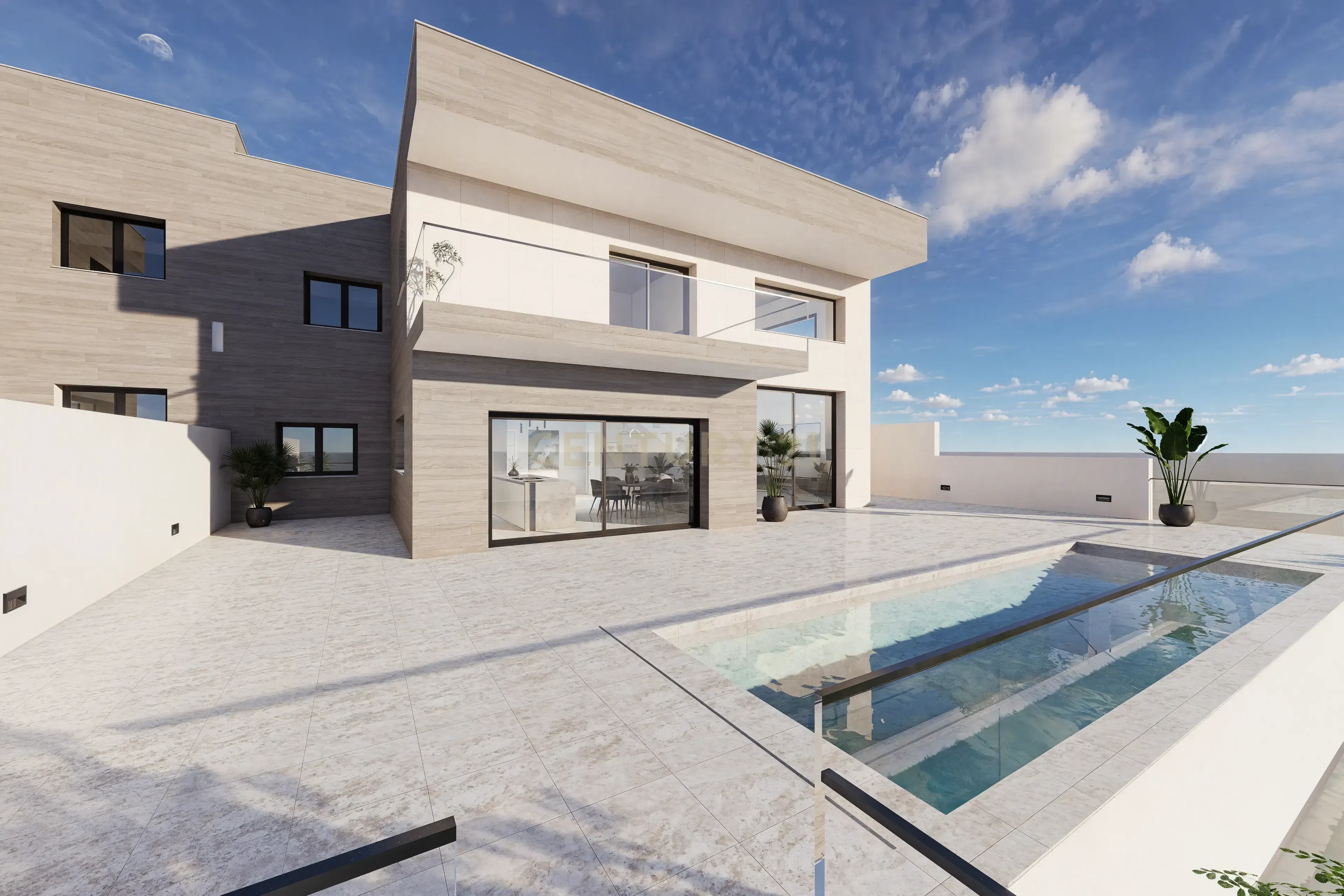 Vista exterior de Casa o chalet en venta en La Zubia con Calefacción, Terraza y Piscina