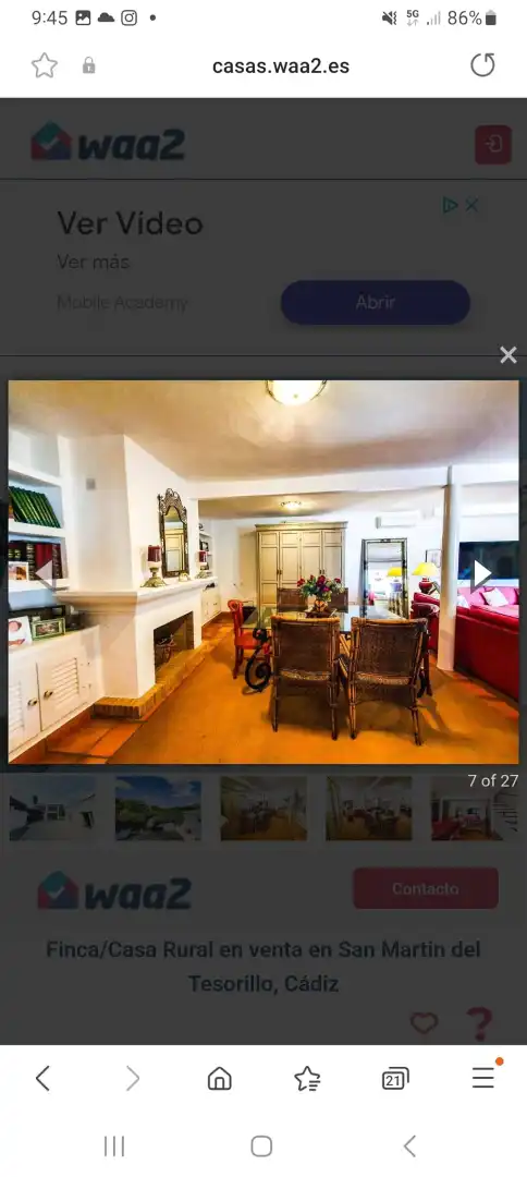 Dining room of Land for sale in Algeciras