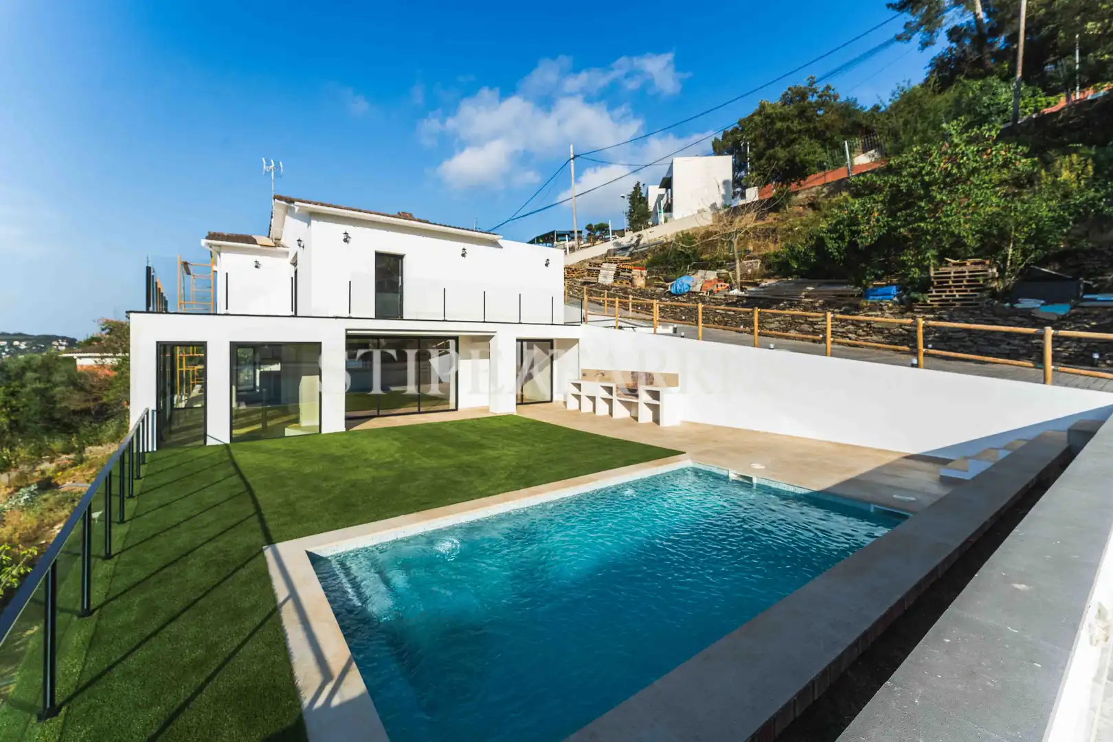 Vista exterior de Casa o xalet en venda en Sant Andreu de Llavaneres amb Aire condicionat, Calefacció i Jardí privat