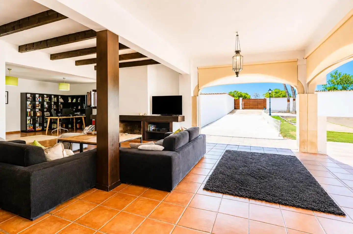 Sala de estar de Casa o chalet en venta en Santa Pola con Calefacción, Jardín privado y Parquet
