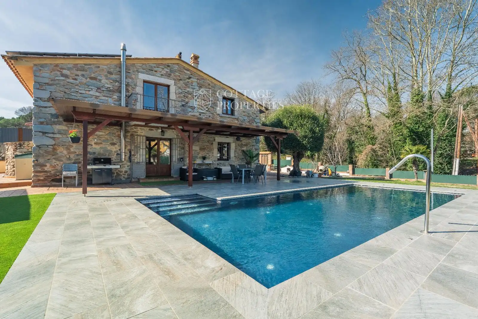 Piscina de Finca rústica en venda en Sant Julià del Llor i Bonmatí amb Calefacció, Terrassa i Piscina