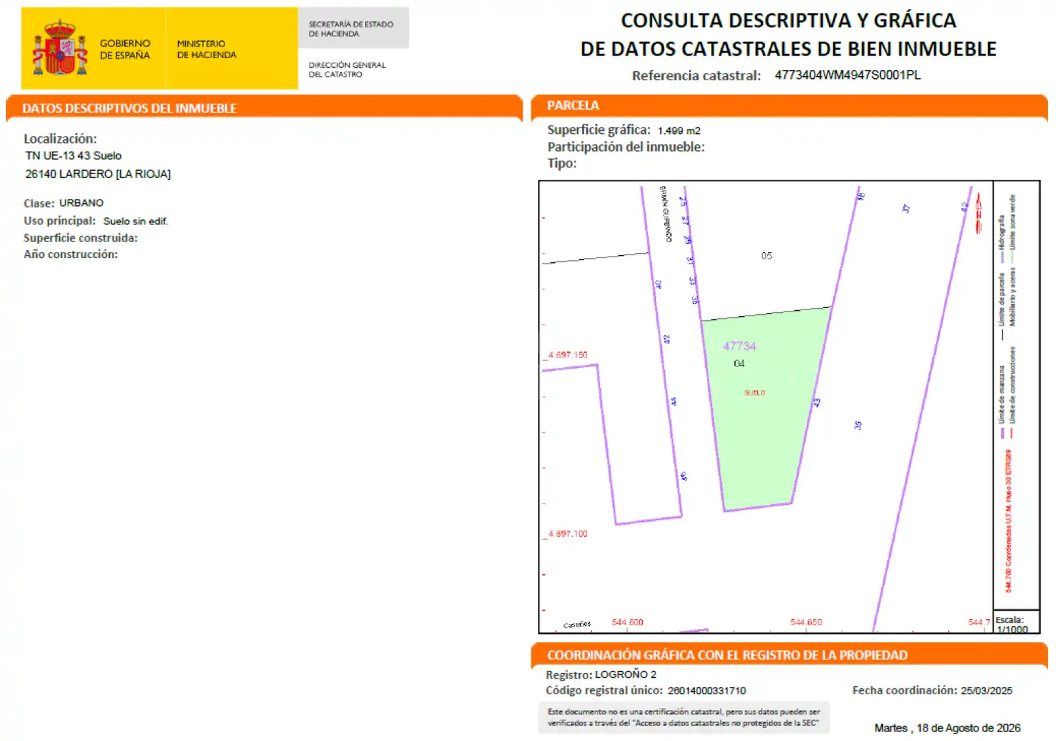 Rural land for sale in Lardero - TN UE-13 43, imagen 26