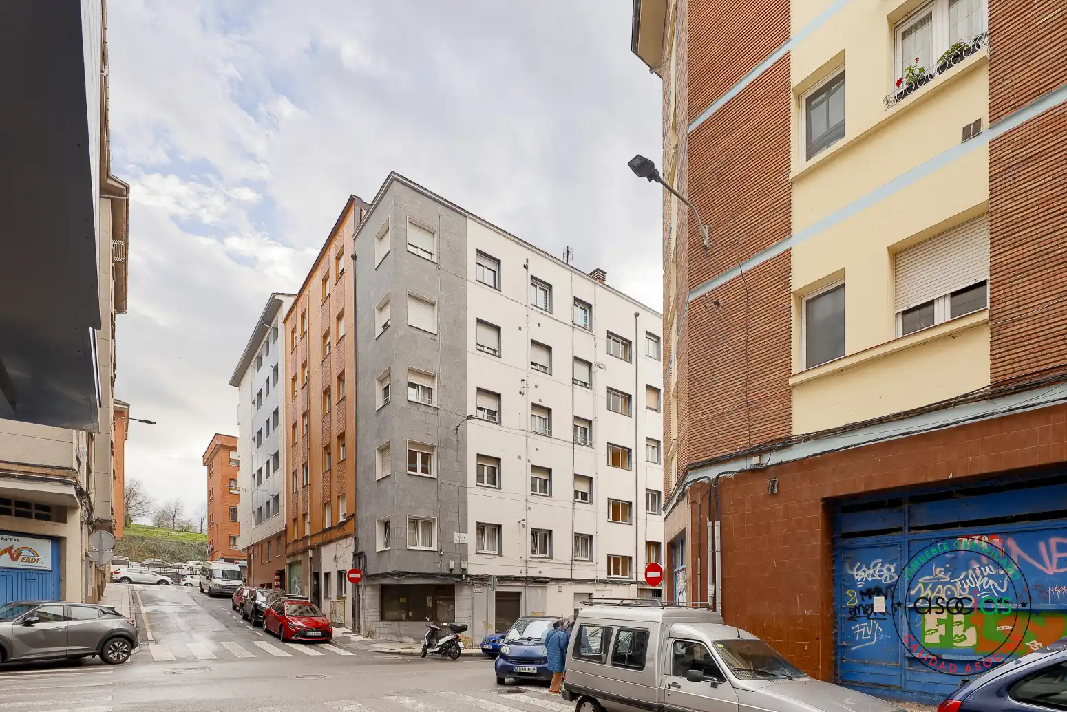 Vista exterior de Piso en venta en Gijón  con Calefacción y Amueblado