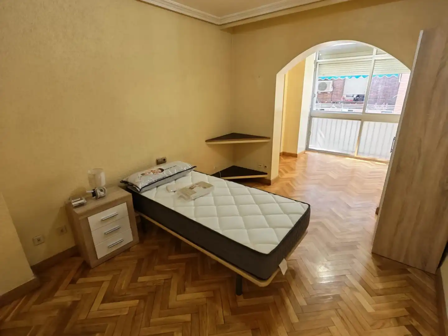 Schlafzimmer von Wohnung zur Miete in Murcia mit Klimaanlage, Heizung und Möbliert