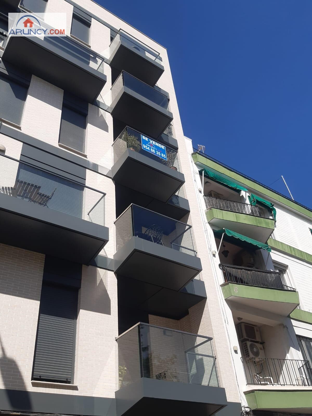 Balcony of Flat for sale in  Sevilla Capital  with Air Conditioner, Heating and Terrace