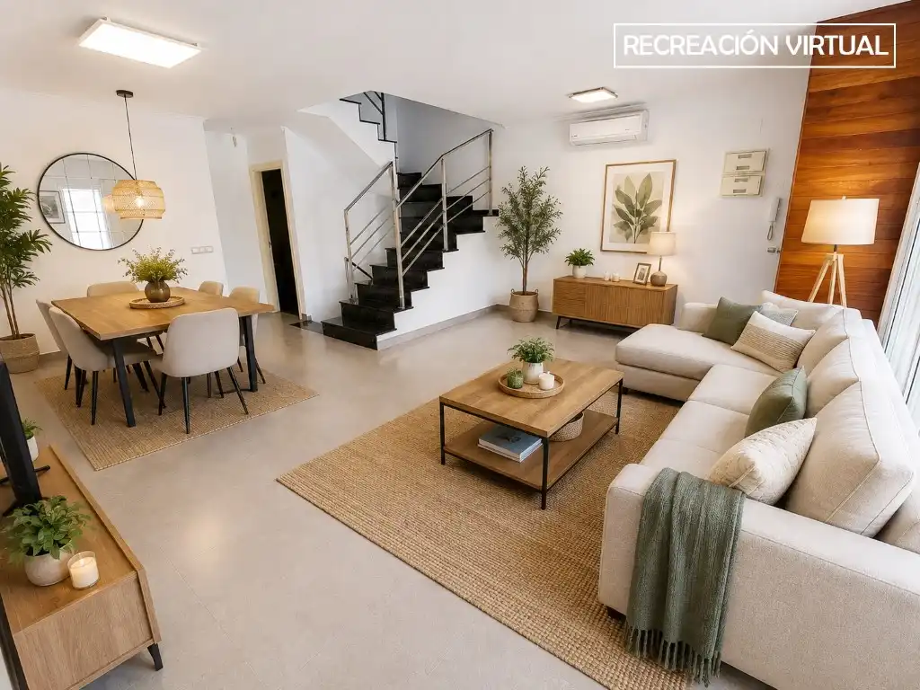 Sala de estar de Casa adosada en venta en Bellreguard con Terraza