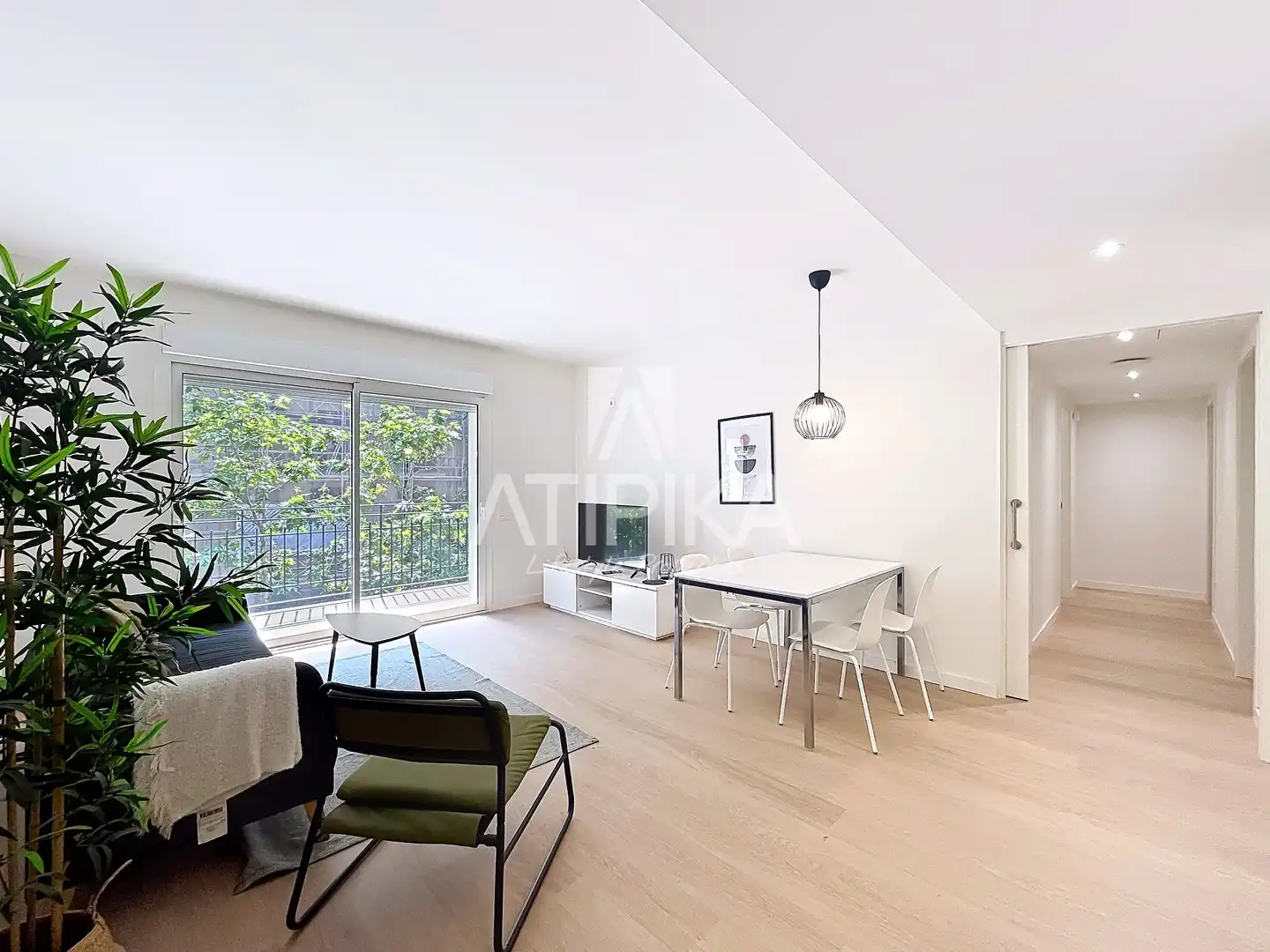 Außenansicht von Wohnung zum Verkauf in Barcelona mit Klimaanlage, Parkett und Terrasse