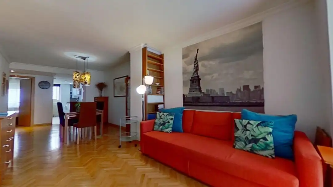 Sala d'estar de Pis de lloguer en  Madrid Capital amb Aire condicionat, Calefacció i Forn