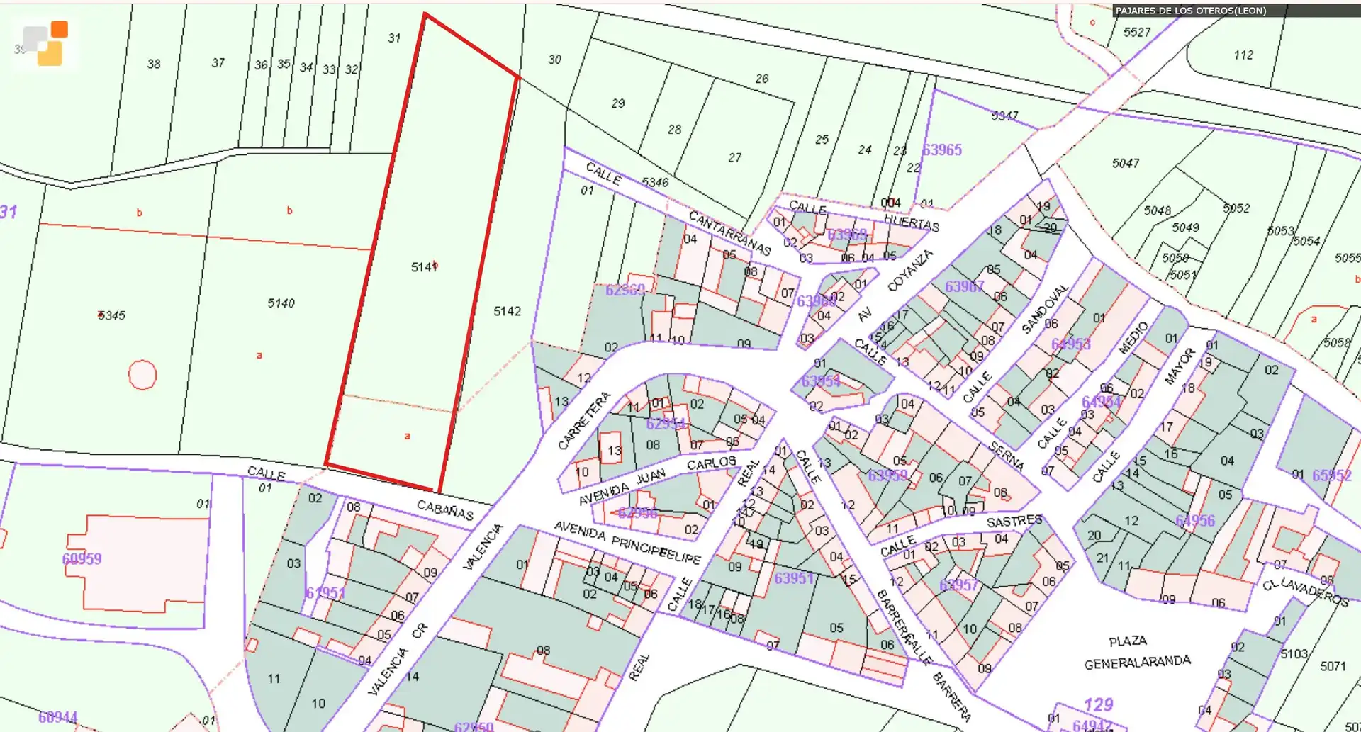Terreno en venta en Pajares de los Oteros