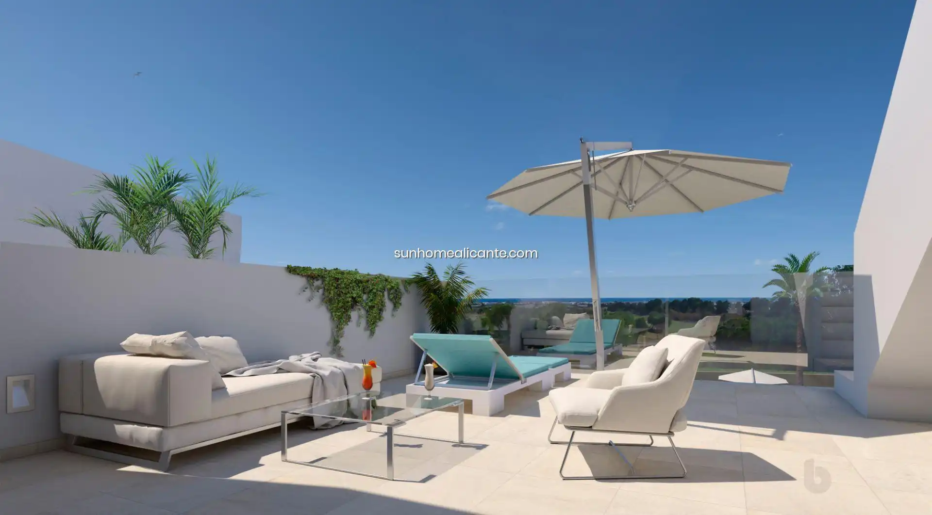 Terraza de Piso en venta en Pilar de la Horadada con Aire acondicionado, Calefacción y Jardín privado