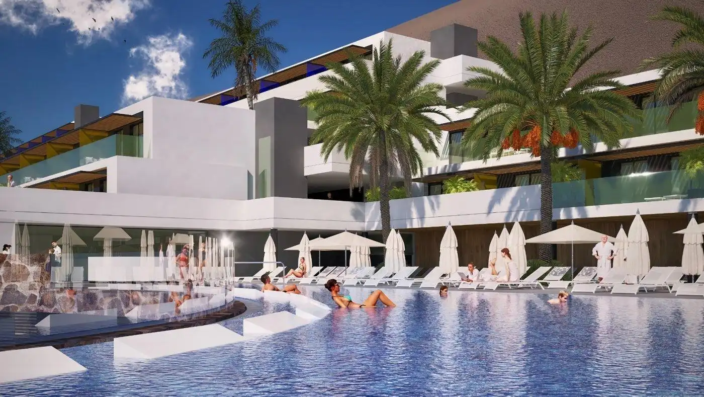 Piscina de Apartamento en venta en Mogán con Aire acondicionado, Jardín privado y Terraza