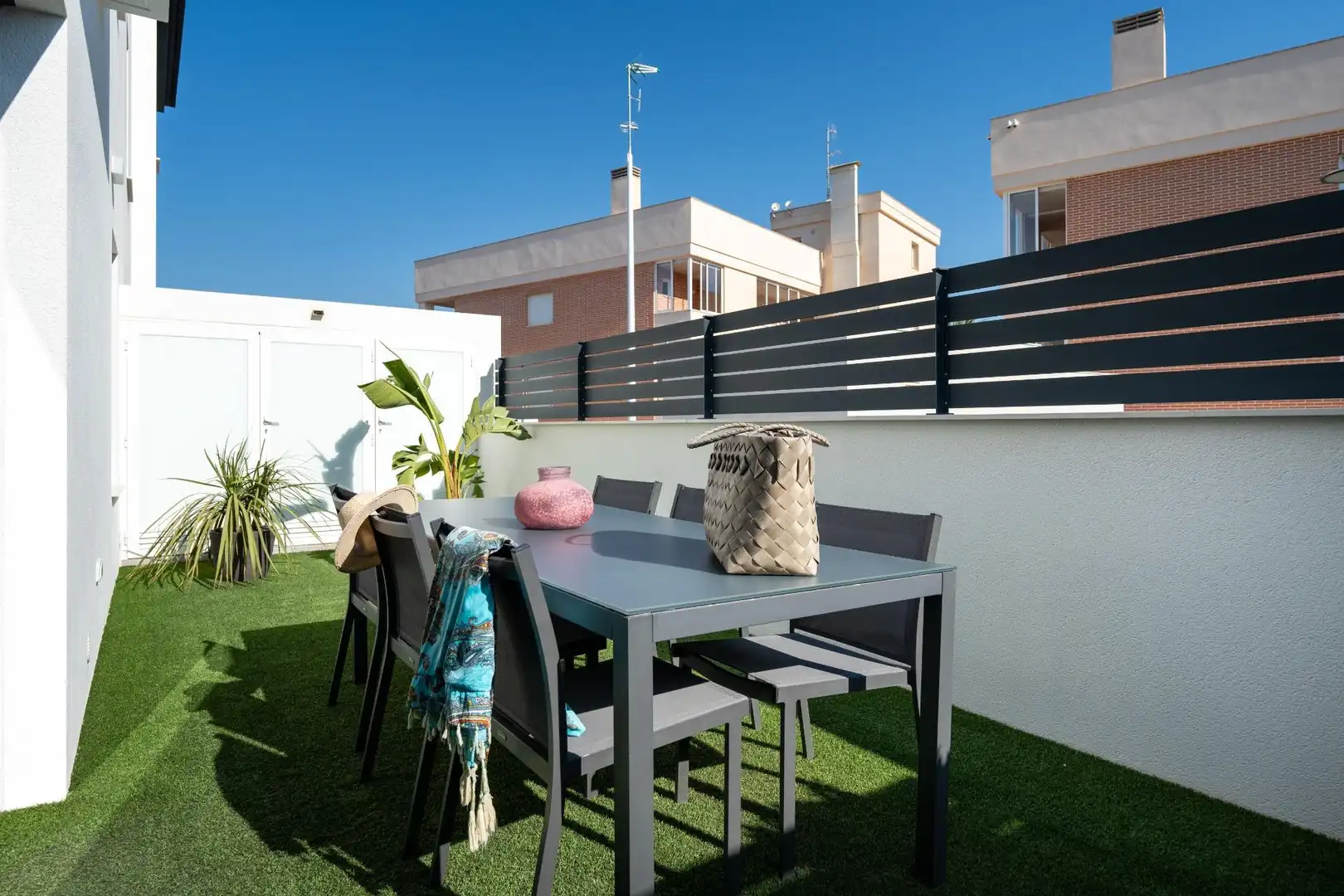 Terraza de Casa adosada en venta en Santa Pola con Aire acondicionado, Jardín privado y Terraza