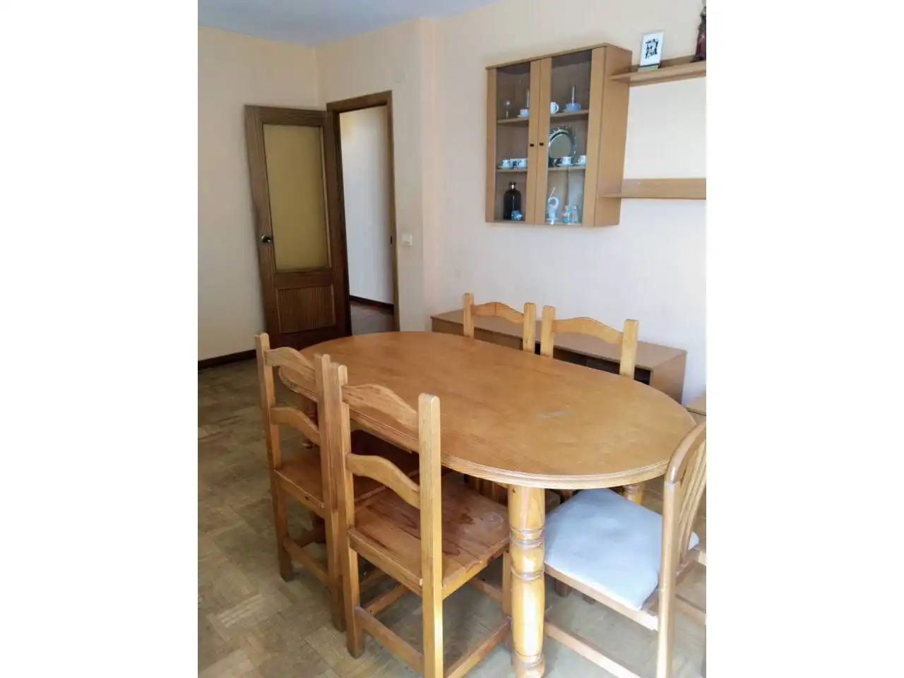 Dining room of Flat for rent in Burgos  with Heating, Parquet flooring and Terrace