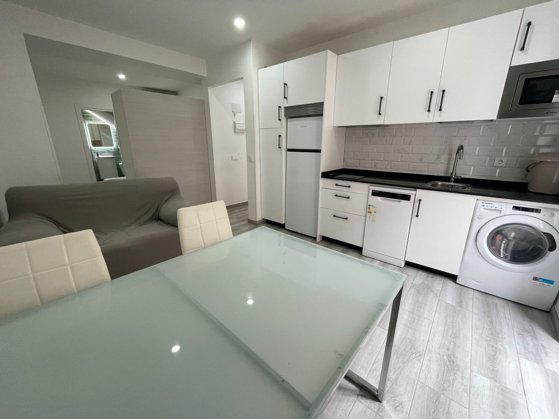 Küche von Wohnung zur Miete in Badajoz Capital mit Klimaanlage, Heizung und Parkett