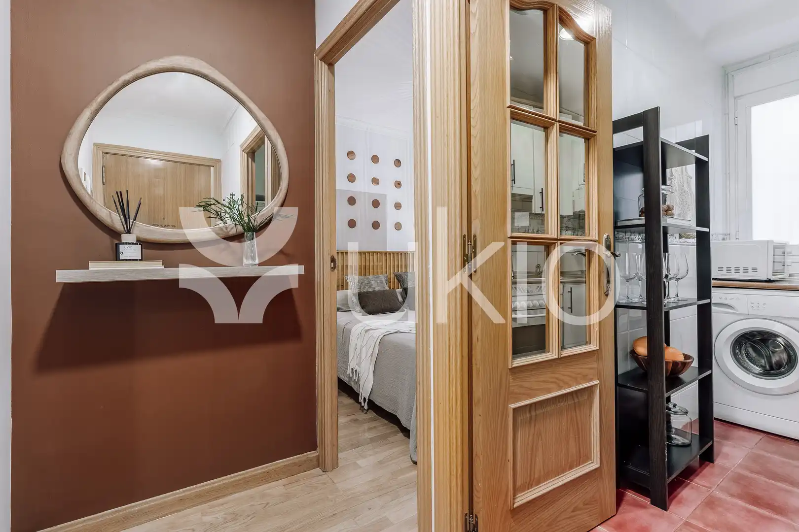 Schlafzimmer von Wohnungen zur Miete in Madrid mit Klimaanlage, Heizung und Möbliert