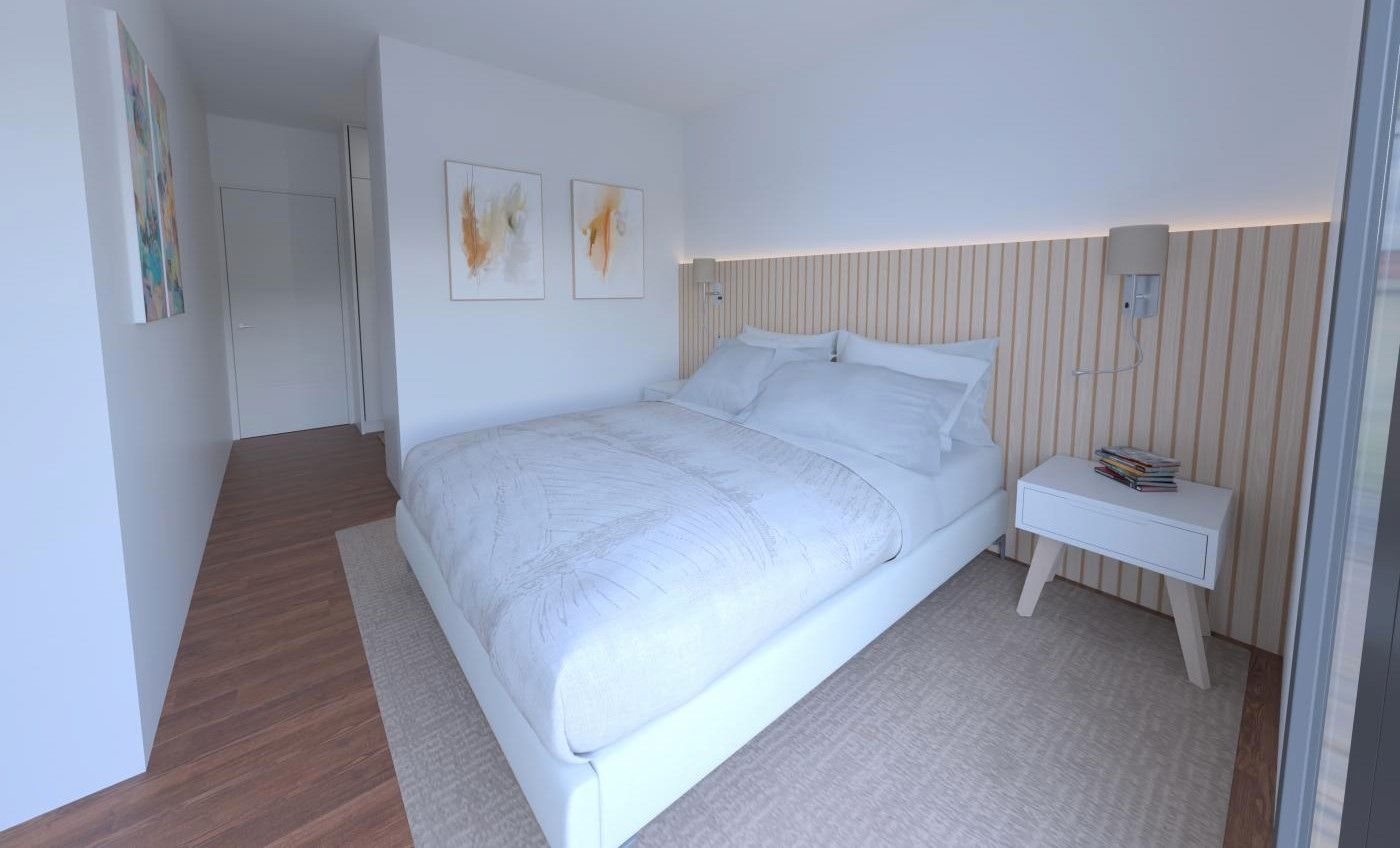Bedroom of Single-family semi-detached for sale in Villanueva de Gállego  with Air Conditioner, Heating and Private garden