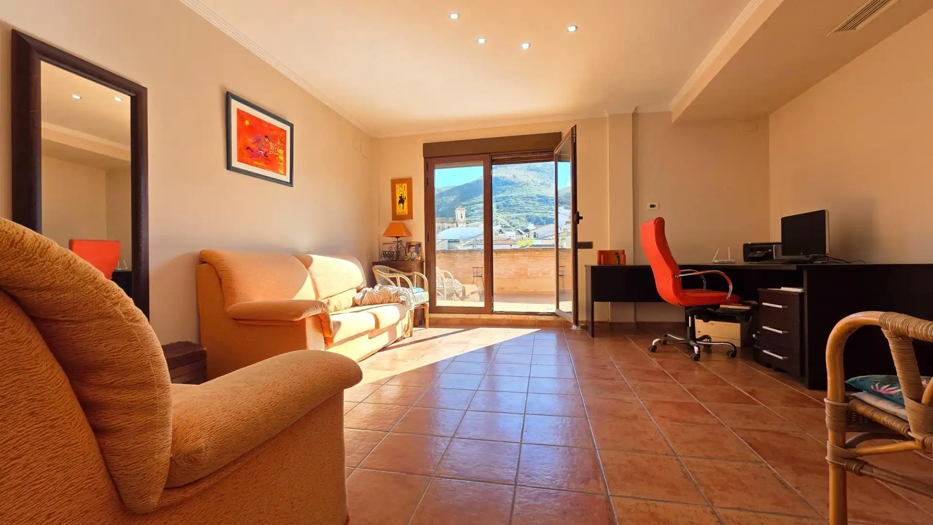 Sala de estar de Casa o chalet en venta en Terrateig con Jardín privado