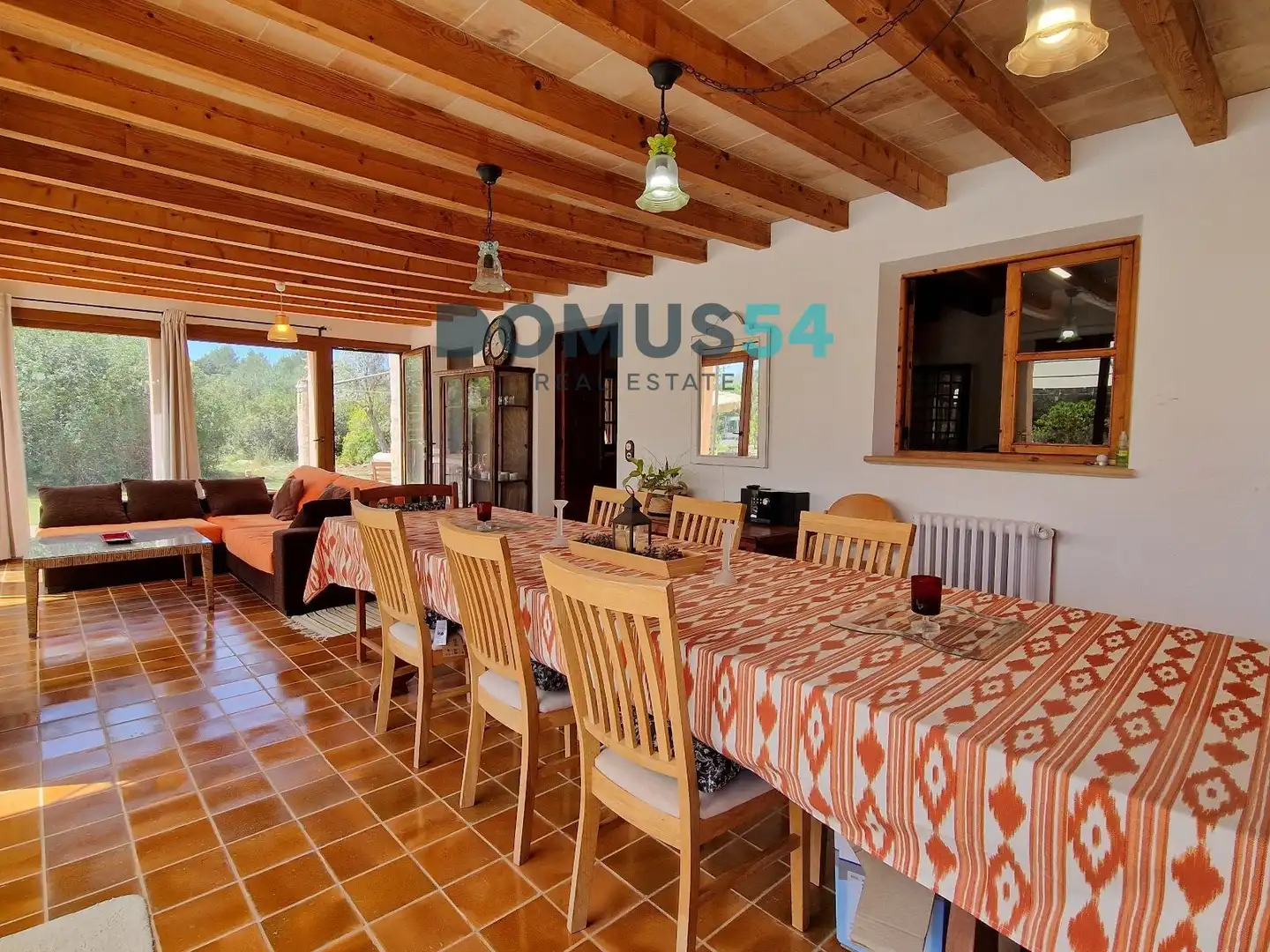 Dining room of Country homes for sale in Pollença  with Air Conditioner, Heating and Swimming Pool