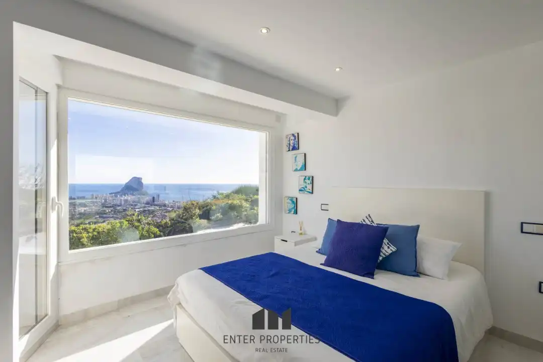 Bedroom of Flat for rent in Calpe / Calp  with Air Conditioner, Heating and Terrace