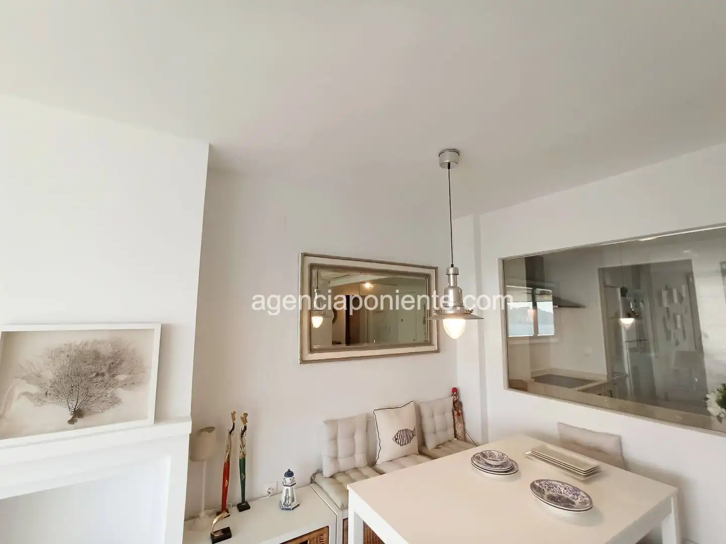 Comedor de Apartamento de alquiler en Finestrat con Aire acondicionado, Terraza y Amueblado