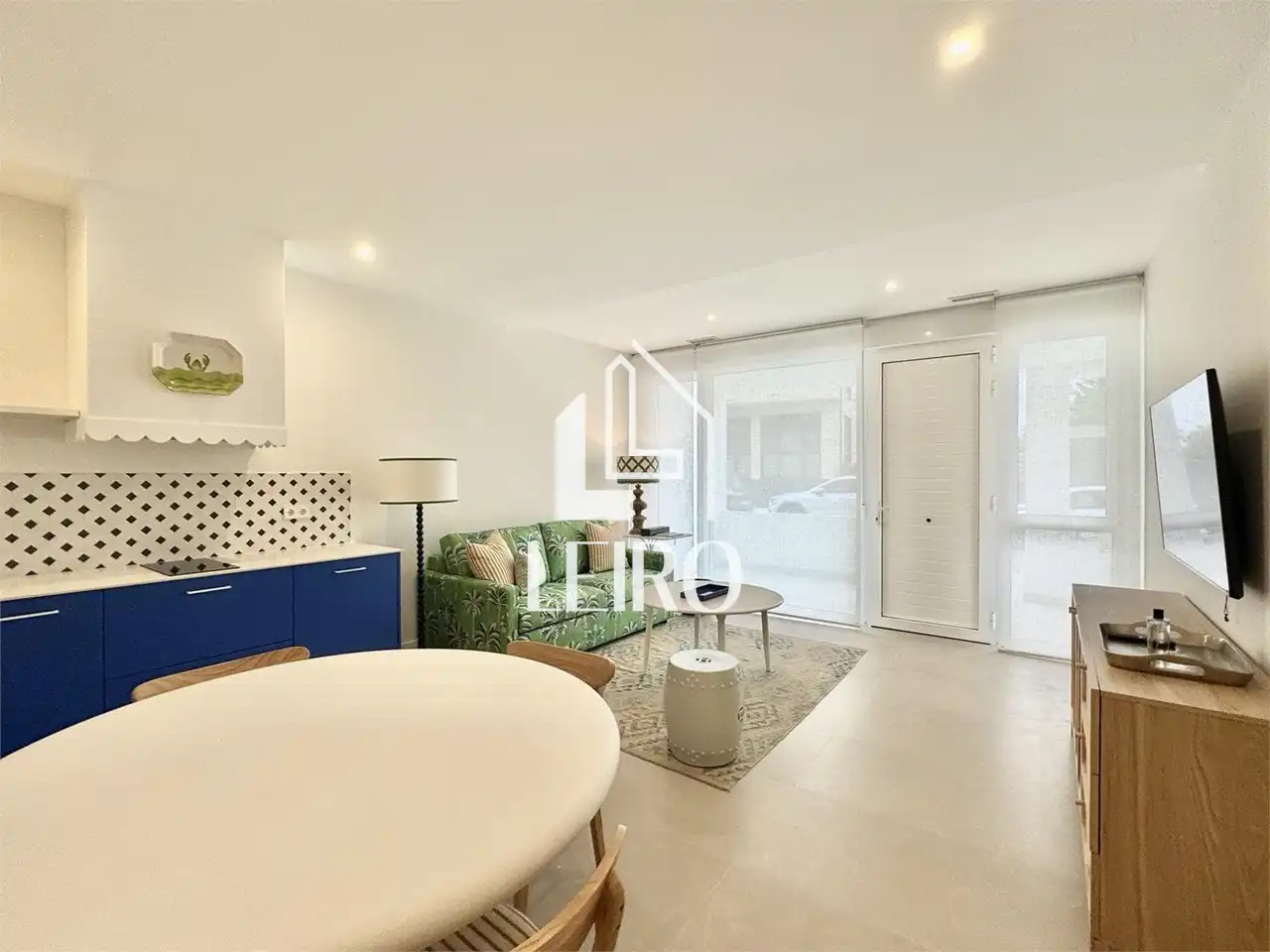 Sala d'estar de Apartament en venda en Vilagarcía de Arousa amb Calefacció, Terrassa i Moblat