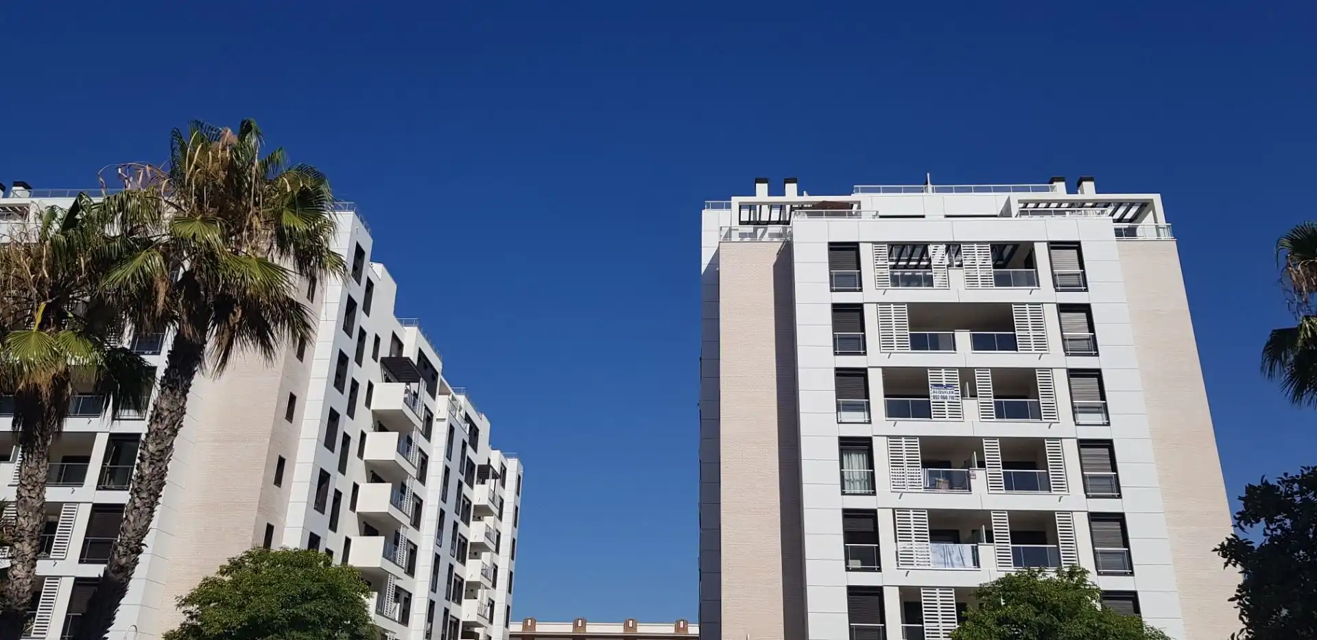 Vista exterior de Piso de alquiler en Málaga con Aire acondicionado, Parquet y Terraza