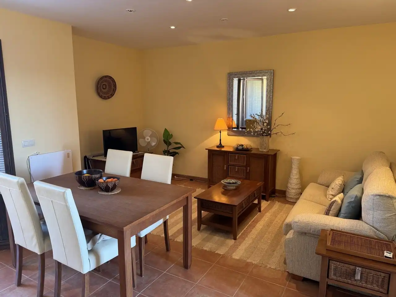 Living room of Apartments for sale in Vera  with Air Conditioner, Terrace and Swimming Pool