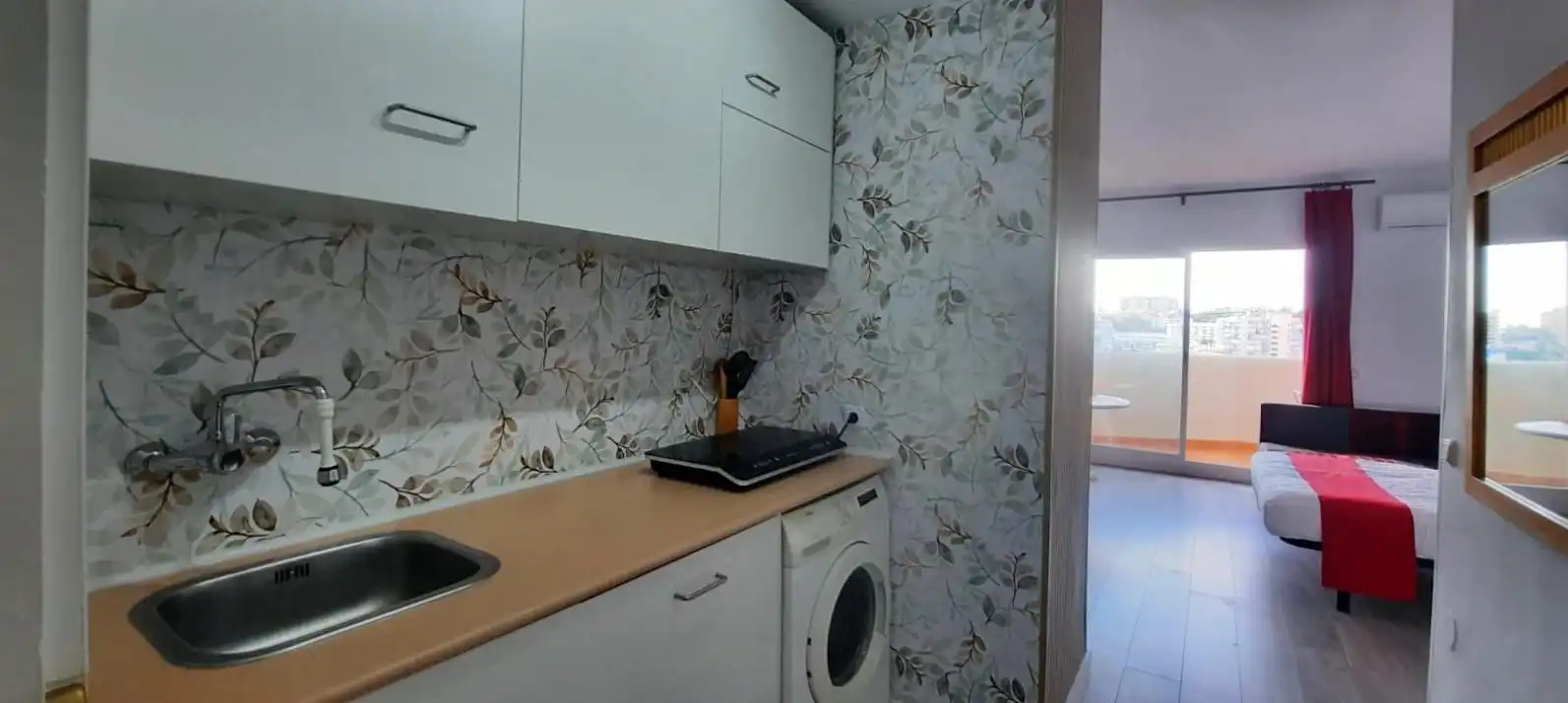 Cocina de Estudio en venta en Benalmádena con Aire acondicionado, Terraza y Amueblado