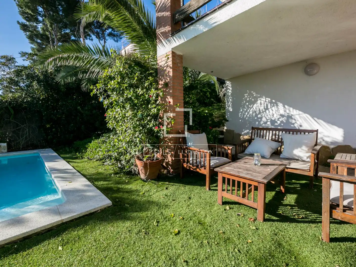 Garden of Houses for sale in Castelldefels  with Air Conditioner, Private garden and Terrace