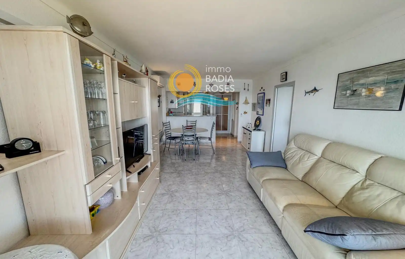 Sala de estar de Piso en venta en Roses con Aire acondicionado, Calefacción y Terraza