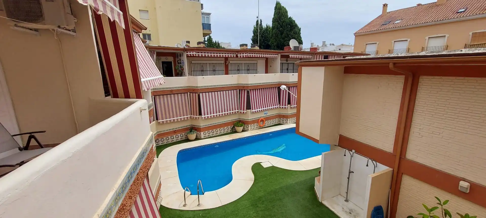 Piscina de Estudio de alquiler en Torremolinos con Aire acondicionado, Calefacción y Terraza