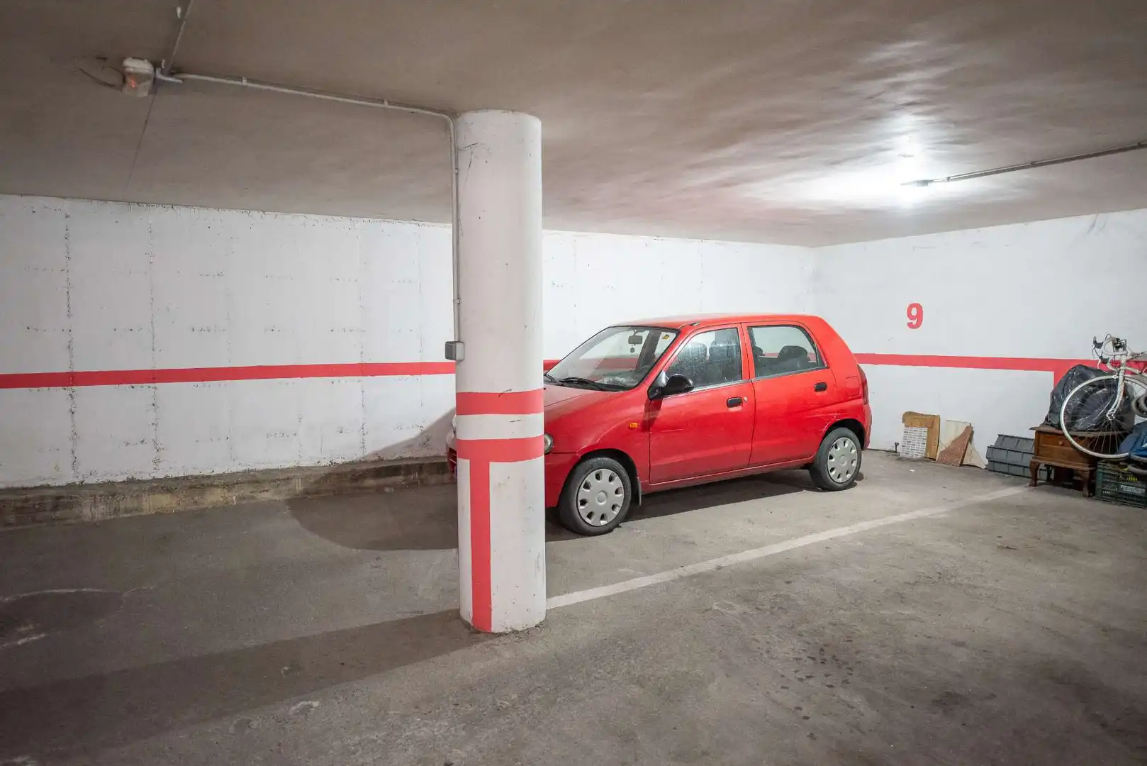 Parking of Flat for sale in Plasencia  with Air Conditioner, Heating and Furnished