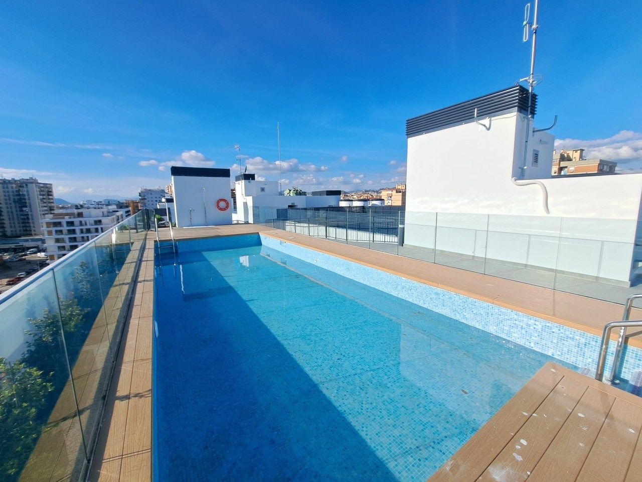 Piscina de Pis de lloguer en Málaga Capital amb Aire condicionat, Terrassa i Traster