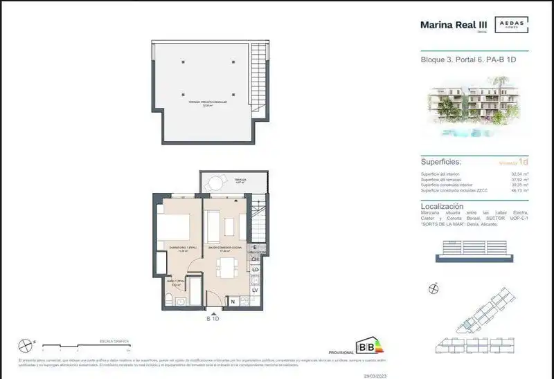 Attique avec piscine à vendre à El Montgó, imagen 34