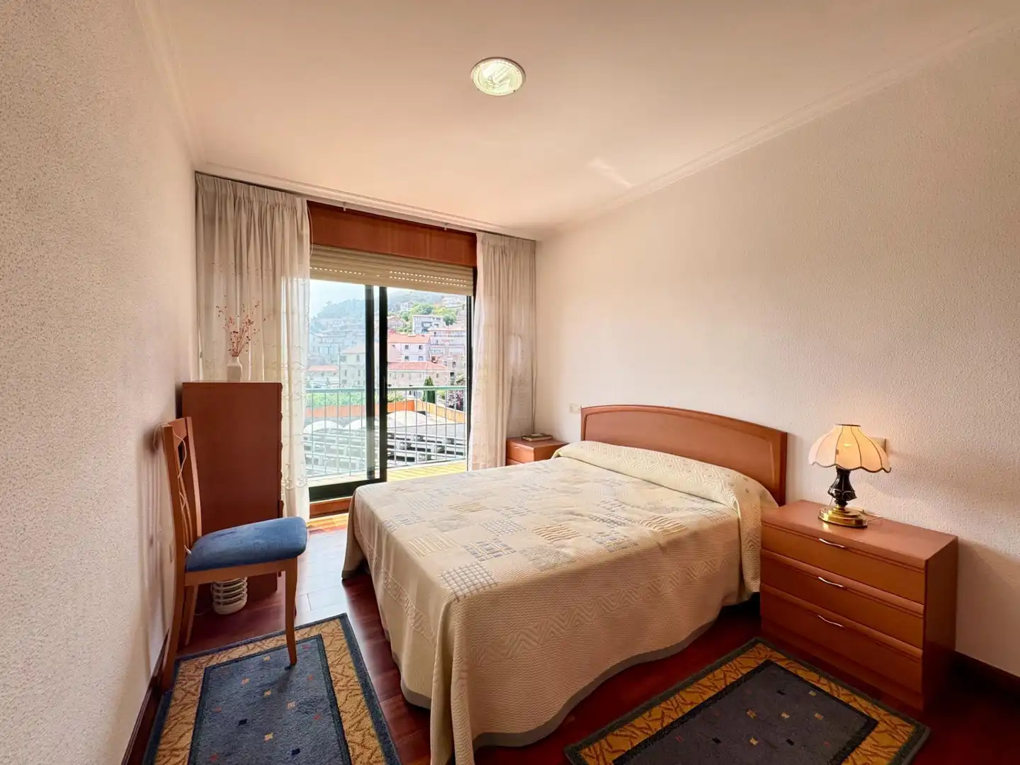 Bedroom of Flat for sale in Baiona  with Parquet flooring, Terrace and Storage room