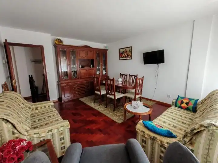 Sala d'estar de Pis en venda en A Cañiza   amb Calefacció i Terrassa